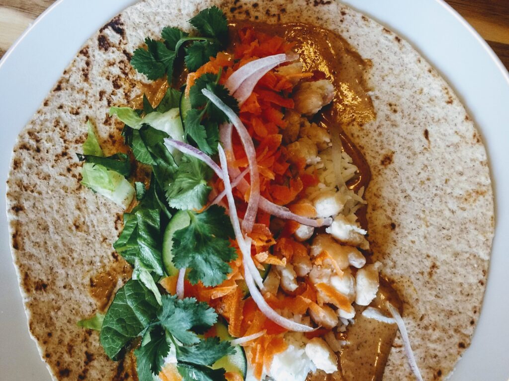 Tasty Thai Veggie Wrap