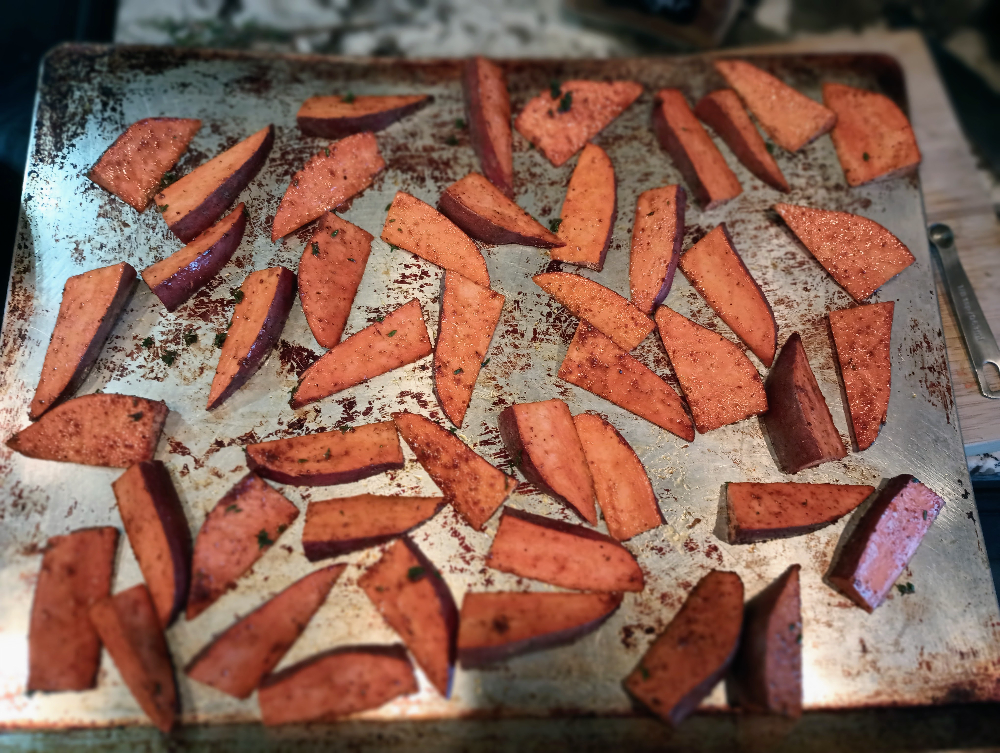 Roasted Sweet Potato Wedges