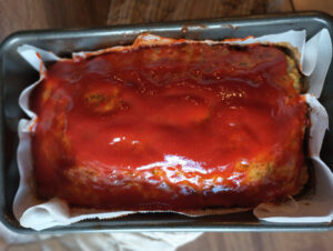 Spicy Turkey Meatloaf - glaze it