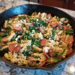 Chickpea Rotini with Spinach and Sausage